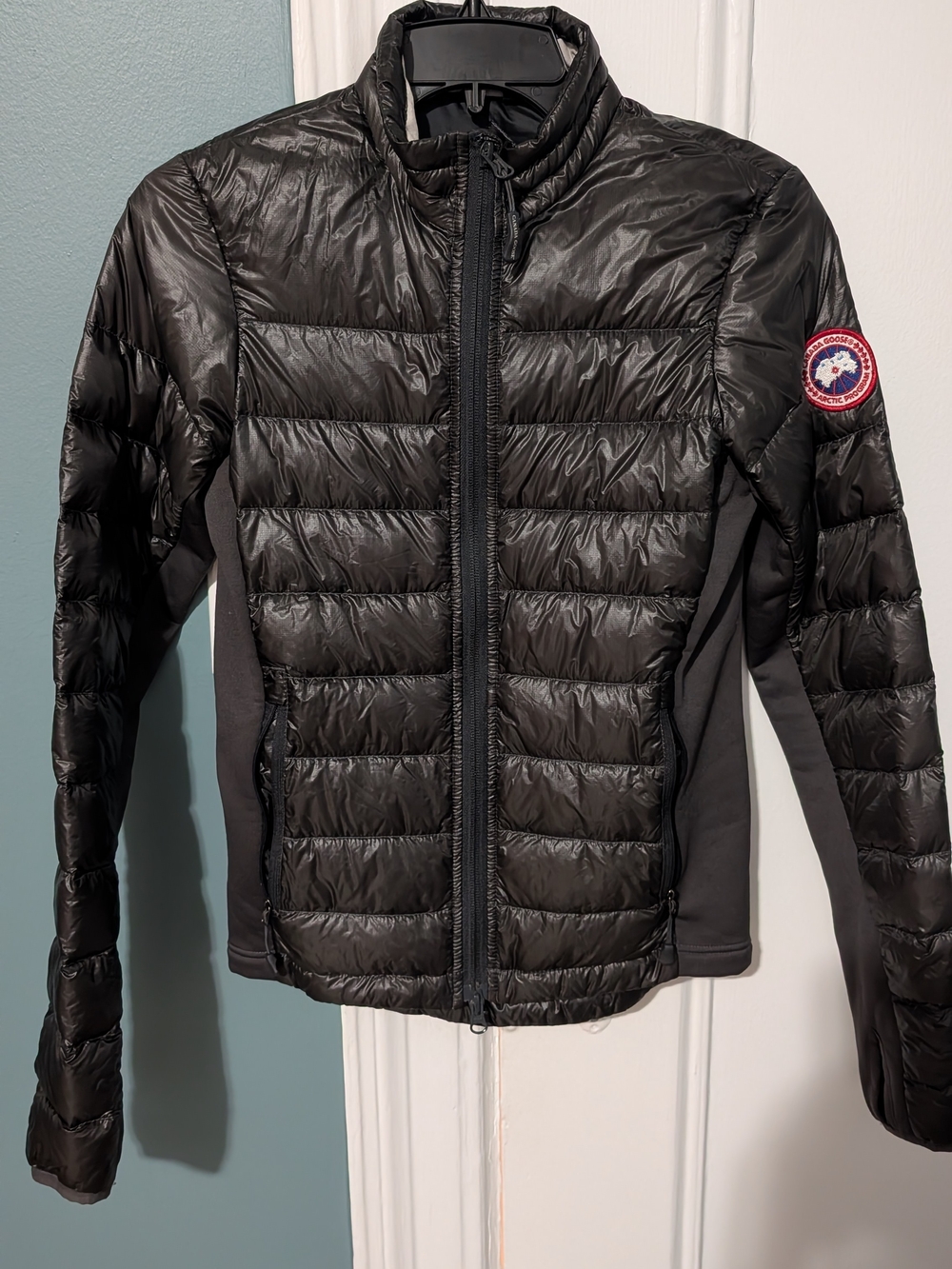 Canada Goose Black Hybridge Lite Quilted Lightweight Puffer Jacket